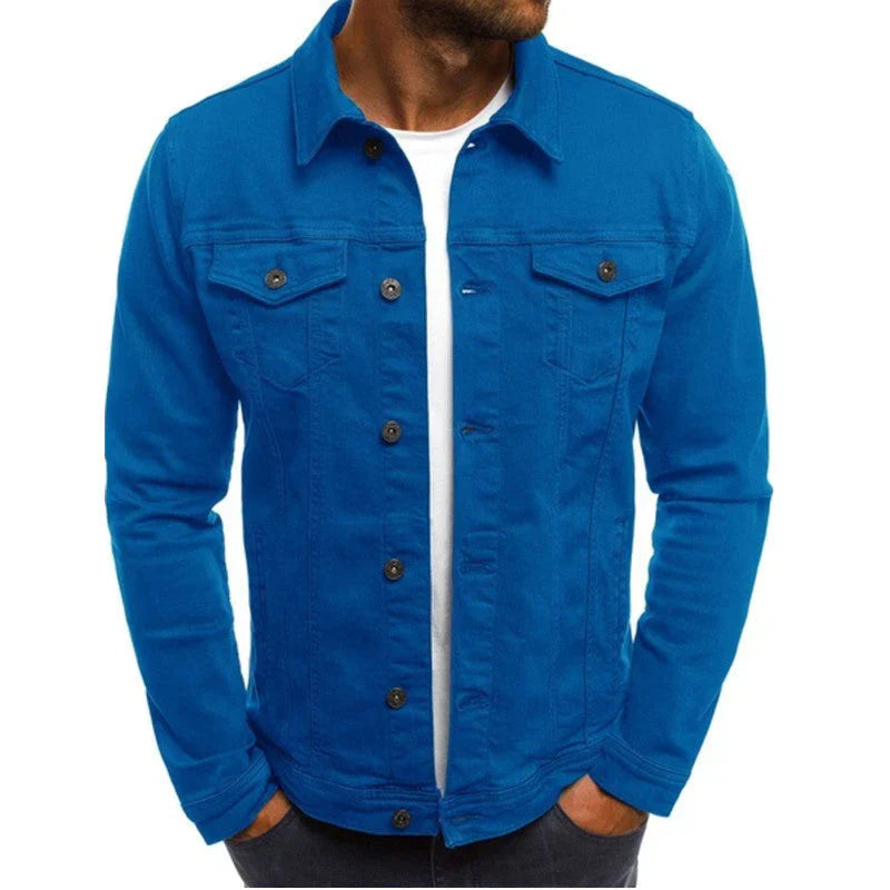 Veste Homme Boutonnée Élégante avec Poches Pratiques pour un Style Quotidien 0