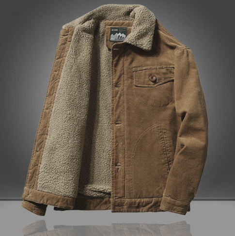 Veste Homme Vintage Boutonnée avec Isolation Confortable et Élégante 3