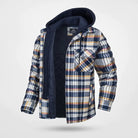 Veste Homme à Carreaux Moderne avec Capuche et Style Confortable pour l'Hiver 4