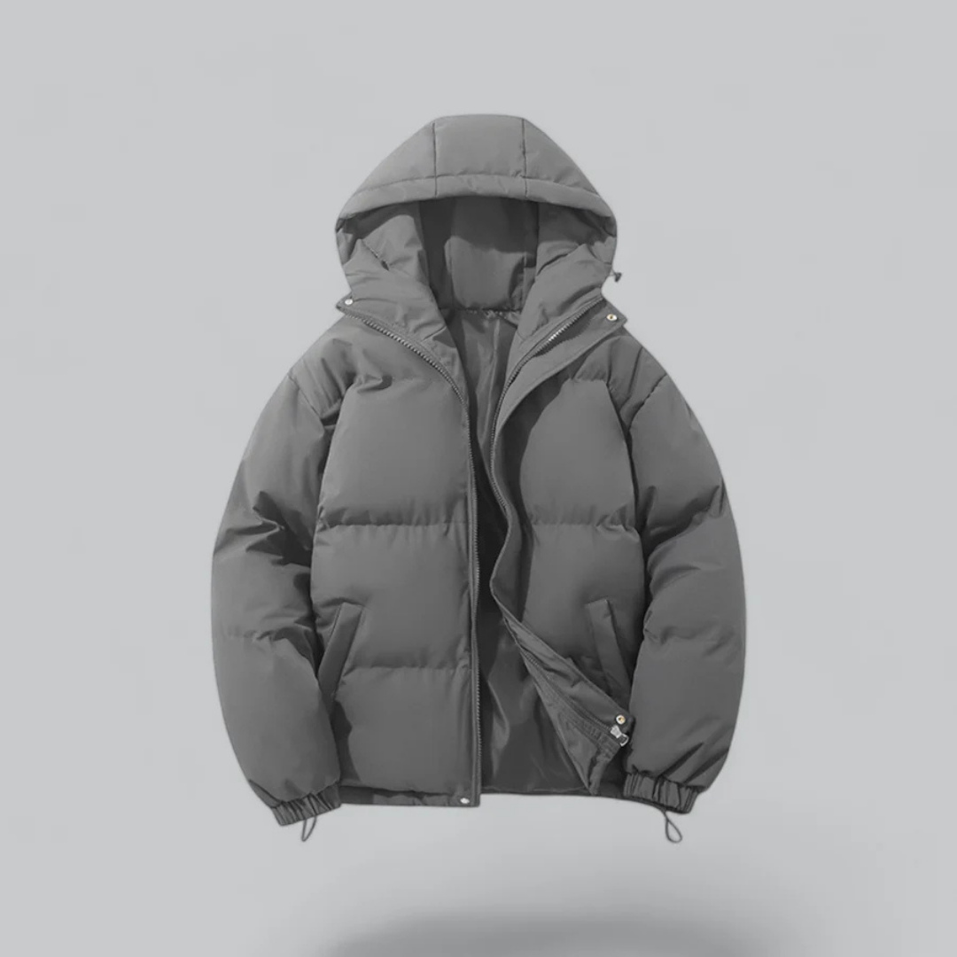 Veste Isolante Classique avec Capuche pour Hommes - Confort Optimal pour l'Hiver 2