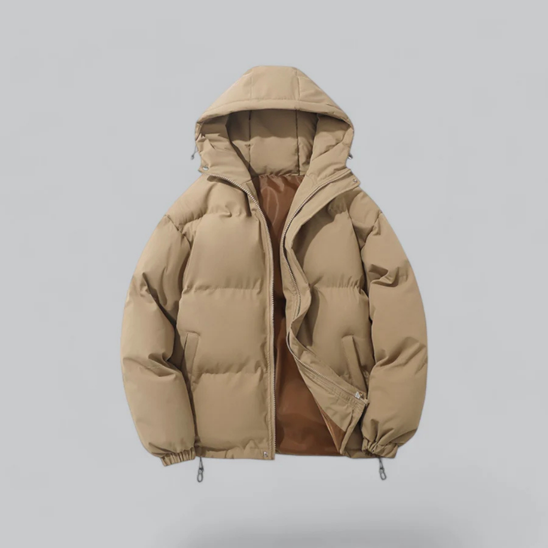 Veste Isolante Classique avec Capuche pour Hommes - Confort Optimal pour l'Hiver 3