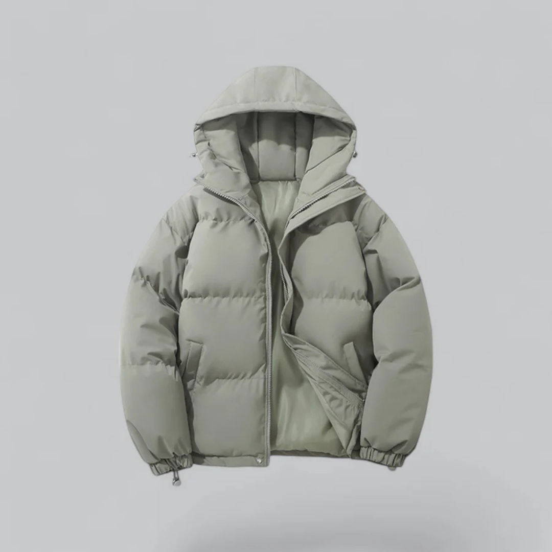 Veste Isolante Classique avec Capuche pour Hommes - Confort Optimal pour l'Hiver 4