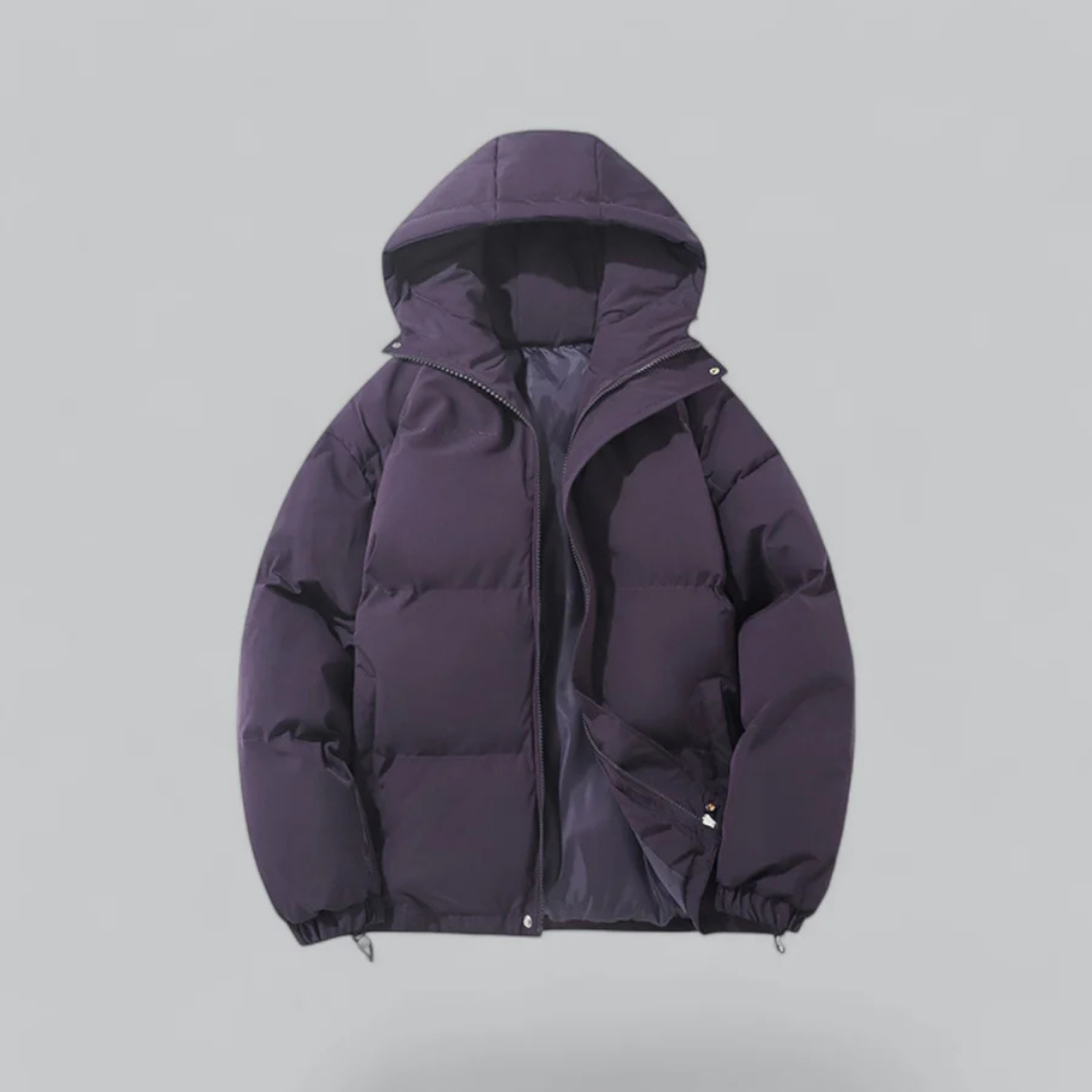 Veste Isolante Classique avec Capuche pour Hommes - Confort Optimal pour l'Hiver 6