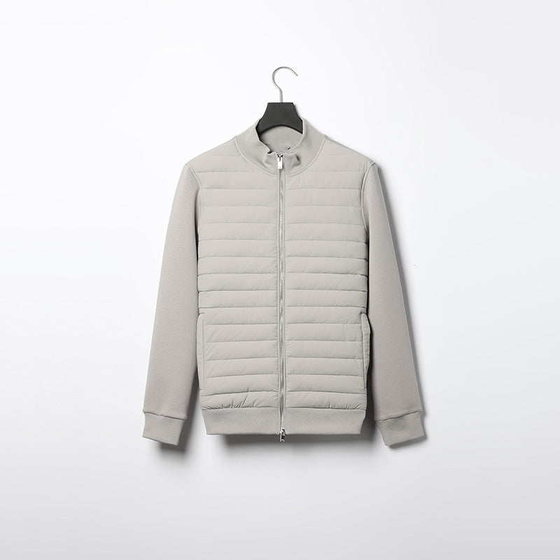 Veste Matelassée Décontractée pour Hommes avec Col Montant et Ajustement Confortable 3