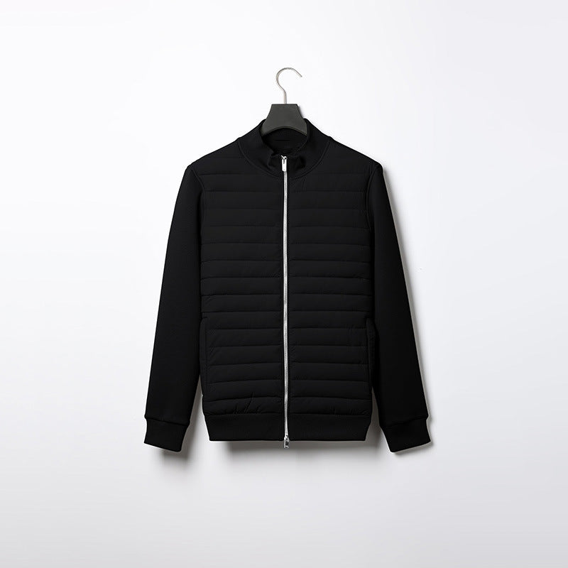 Veste Matelassée Décontractée pour Hommes avec Col Montant et Ajustement Confortable 4