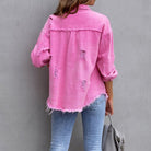 Veste en Jean Déchirée pour Femmes au Style Moderne et Confort Optimal 1