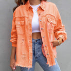 Veste en Jean Déchirée pour Femmes au Style Moderne et Confort Optimal 5