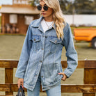 Veste en Jean Élégante pour Femmes avec Fermeture à Boutons pour Soirées 2