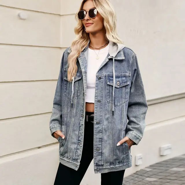 Veste en Jean Élégante pour Femmes avec Fermeture à Boutons pour Soirées 4