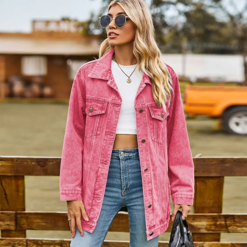 Veste en Jean Élégante pour Femmes avec Fermeture à Boutons pour Soirées 7