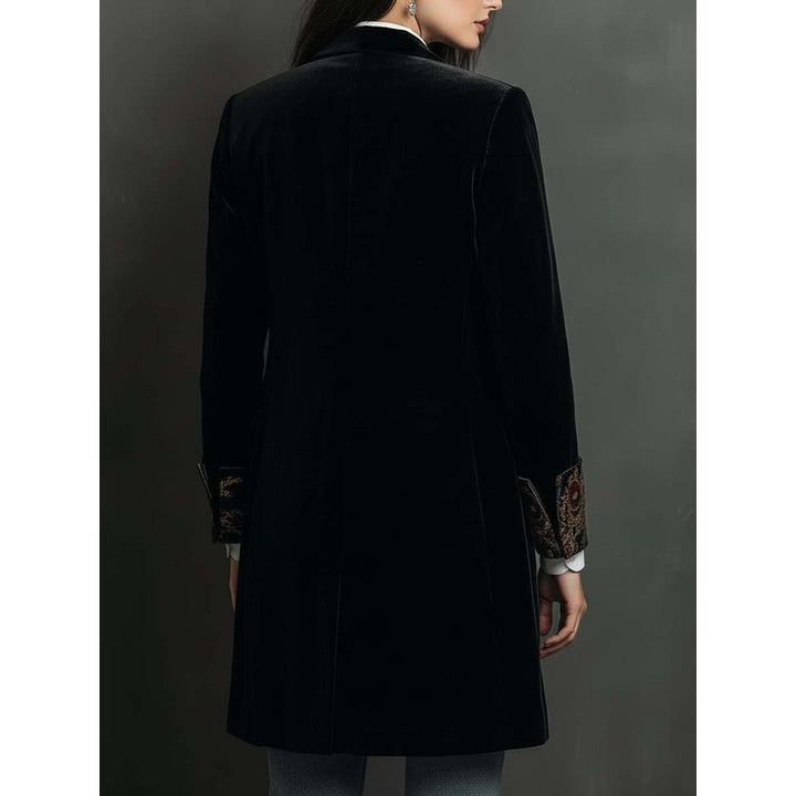 Blazer Femme Coupe Cintrée à Motif Baroque