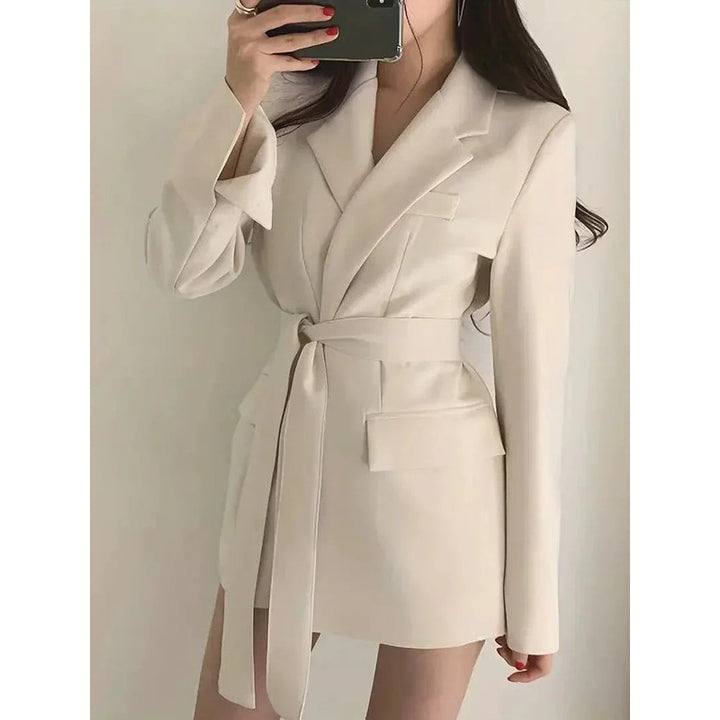 Blazer Robe Femme - Coupe ajustée avec ceinture