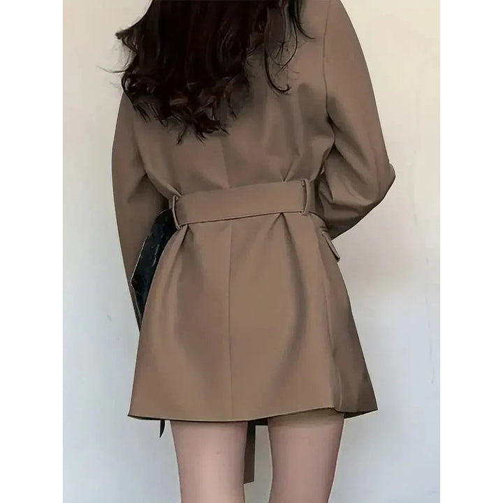 Blazer Robe Femme - Coupe ajustée avec ceinture