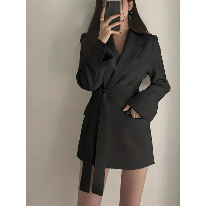 Blazer Robe Femme - Coupe ajustée avec ceinture