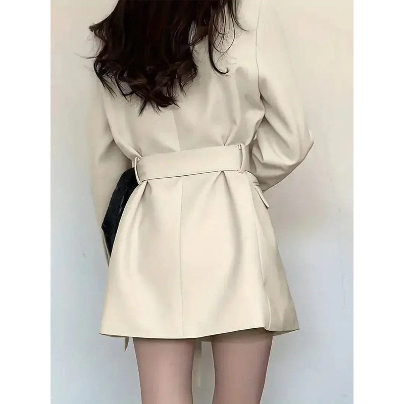 Blazer Robe Femme - Coupe ajustée avec ceinture