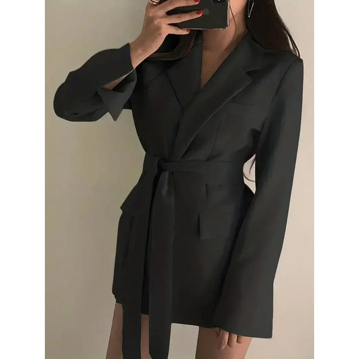 Blazer Robe Femme - Coupe ajustée avec ceinture