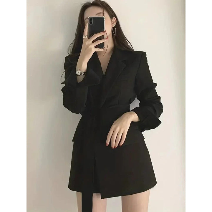 Blazer Robe Femme - Coupe ajustée avec ceinture