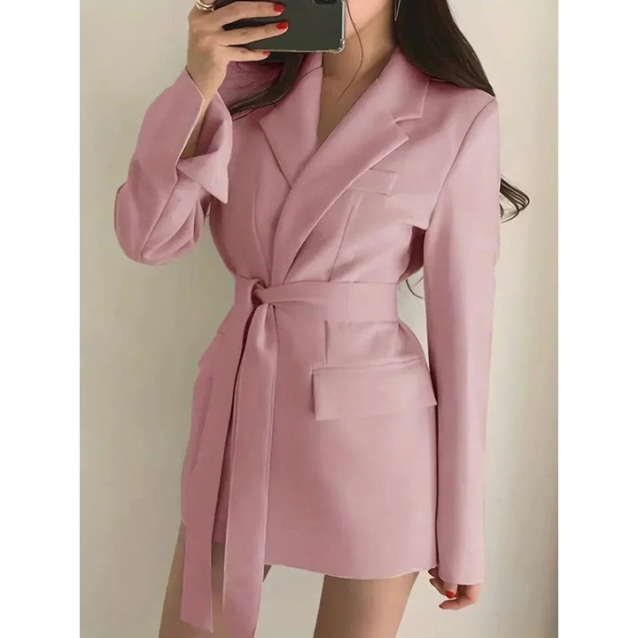 Blazer Robe Femme - Coupe ajustée avec ceinture