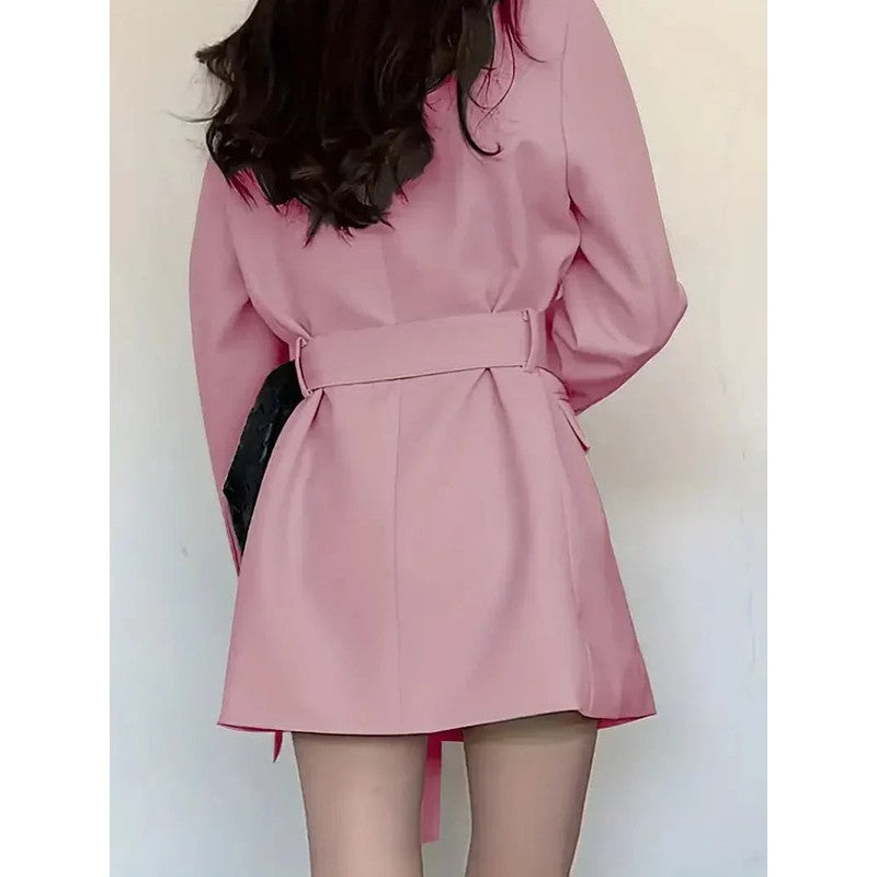 Blazer Robe Femme - Coupe ajustée avec ceinture