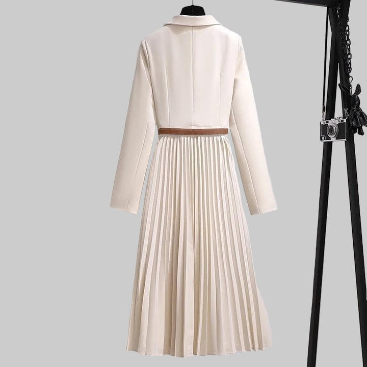 Blazer robe pour femme - Encolure en V avec ceinture