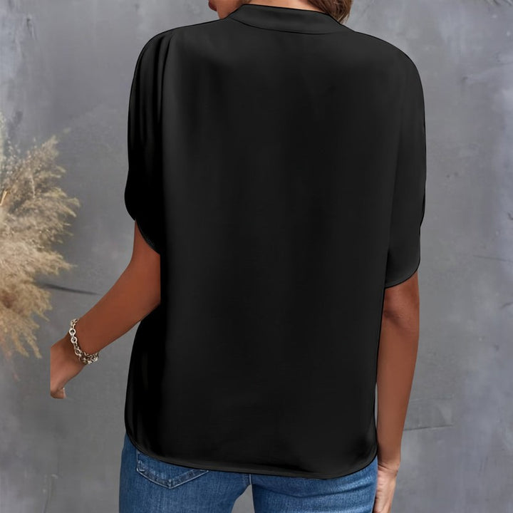 Blouse femme à encolure en V - Manches courtes