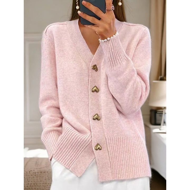 Cardigan femme à col en V - Manches longues
