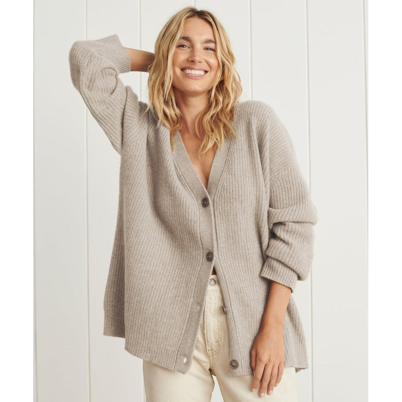 Cardigan femme à col V - Coupe oversize