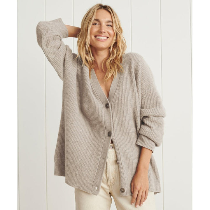 Cardigan femme à col V - Coupe oversize
