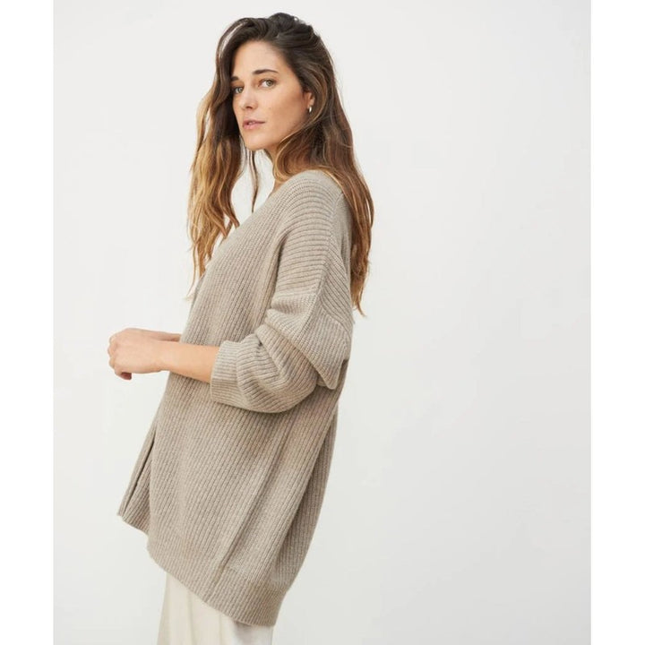 Cardigan femme à col V - Coupe oversize