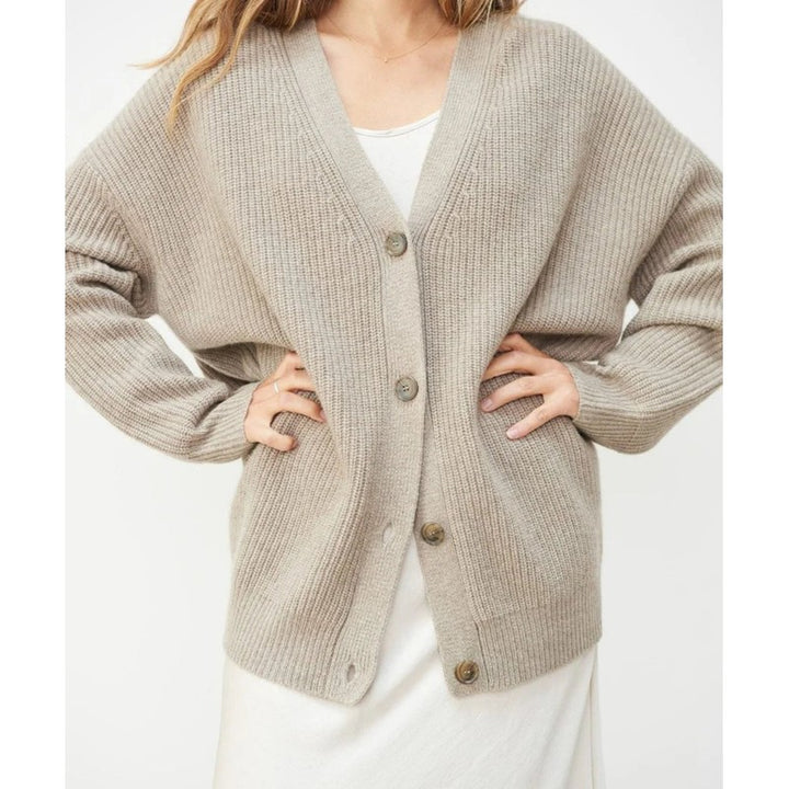 Cardigan femme à col V - Coupe oversize