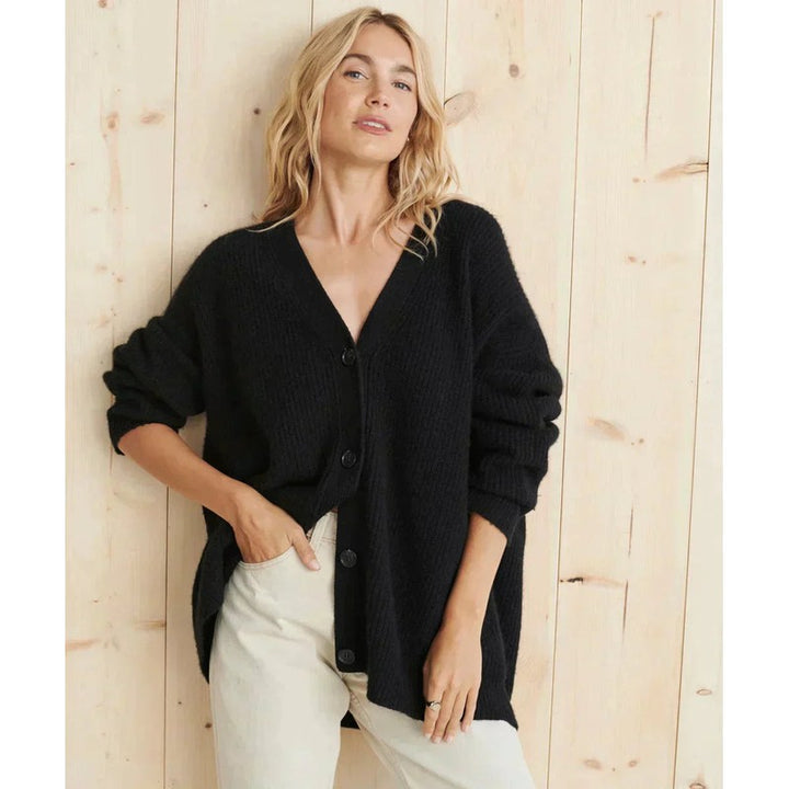 Cardigan femme à col V - Coupe oversize