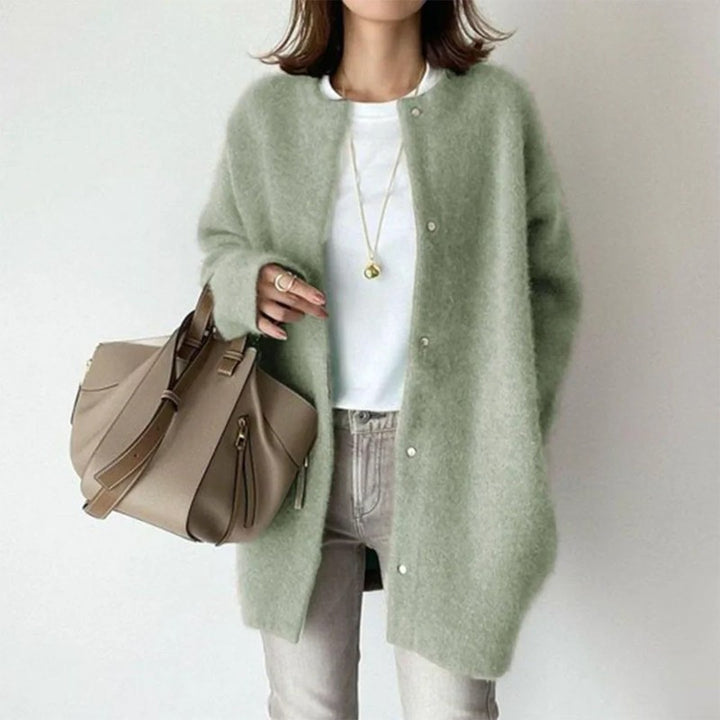 Cardigan femme long - Coupe légèrement oversize