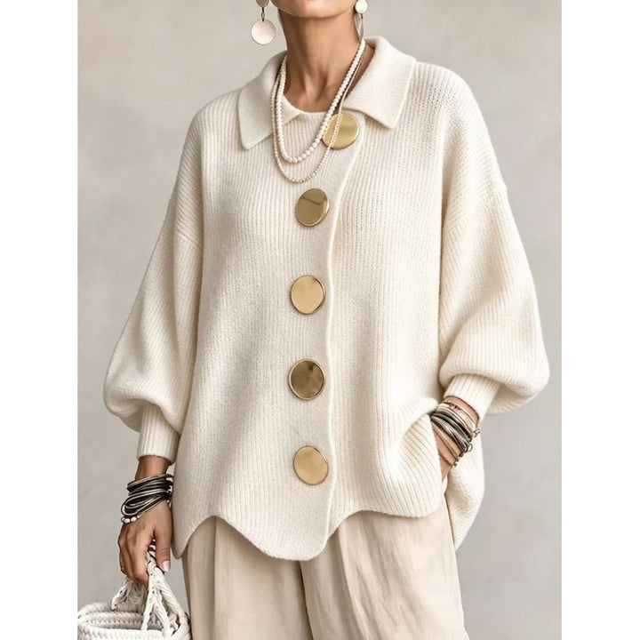 Cardigan Femme Oversize - Col Chemise