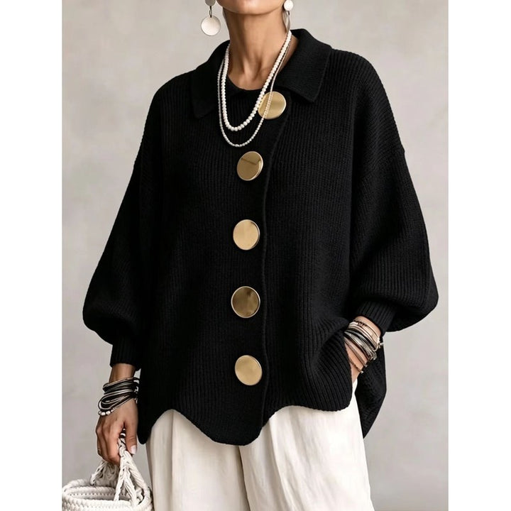 Cardigan Femme Oversize - Col Chemise
