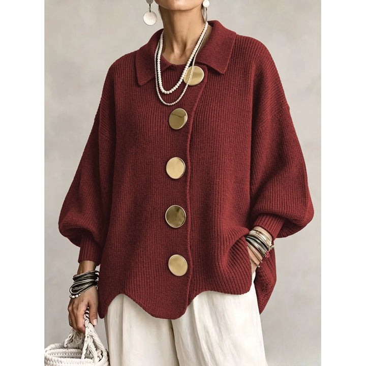 Cardigan Femme Oversize - Col Chemise