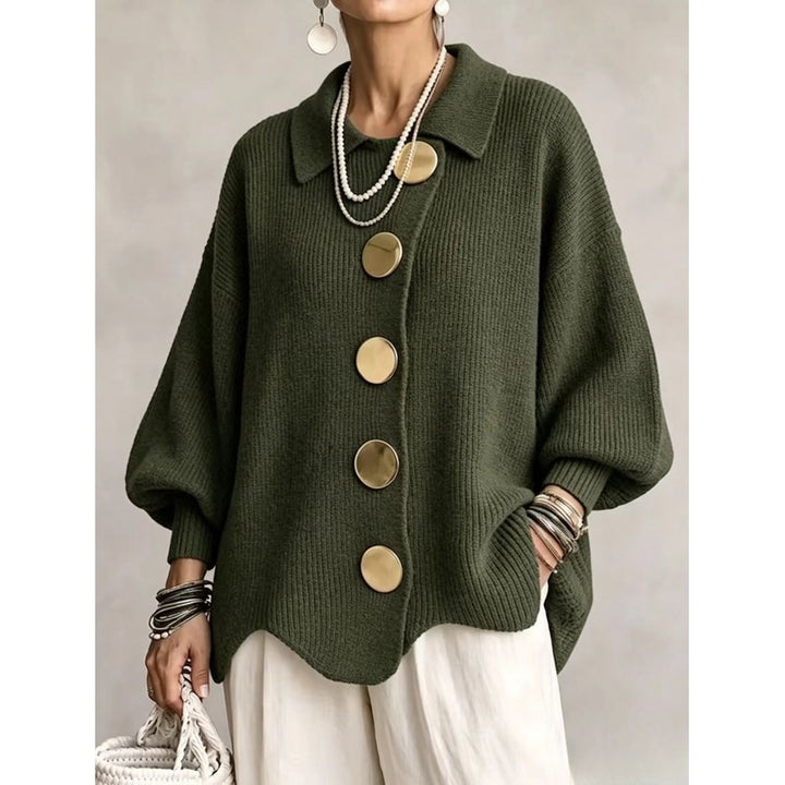 Cardigan Femme Oversize - Col Chemise