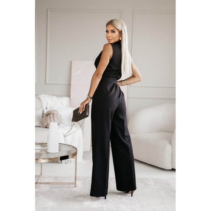 Combinaison Femme Sans Manches Cache-Coeur Jambe Large