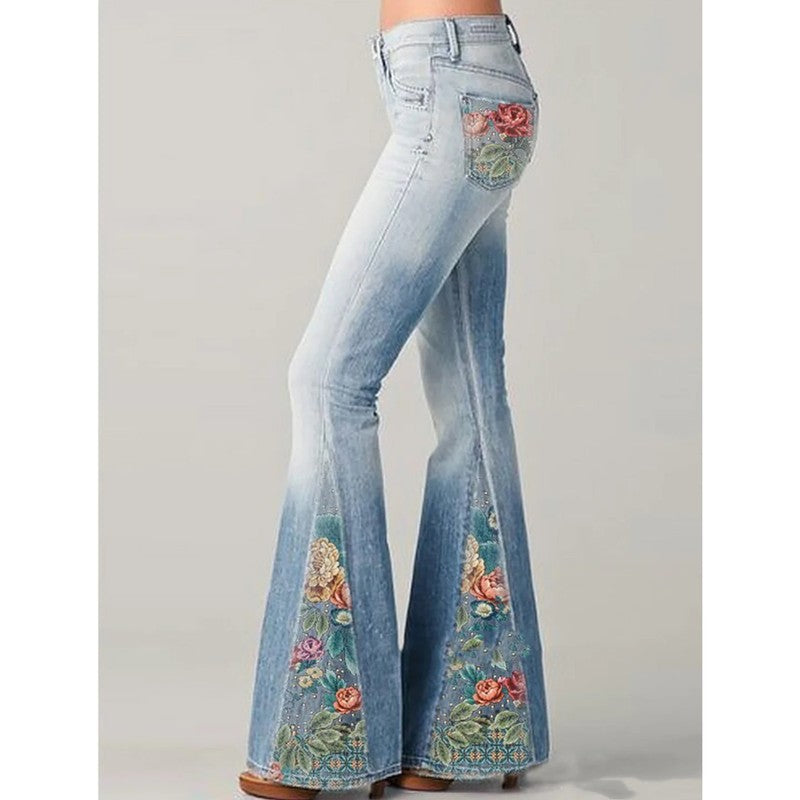 Jeans Femme à Patte d&