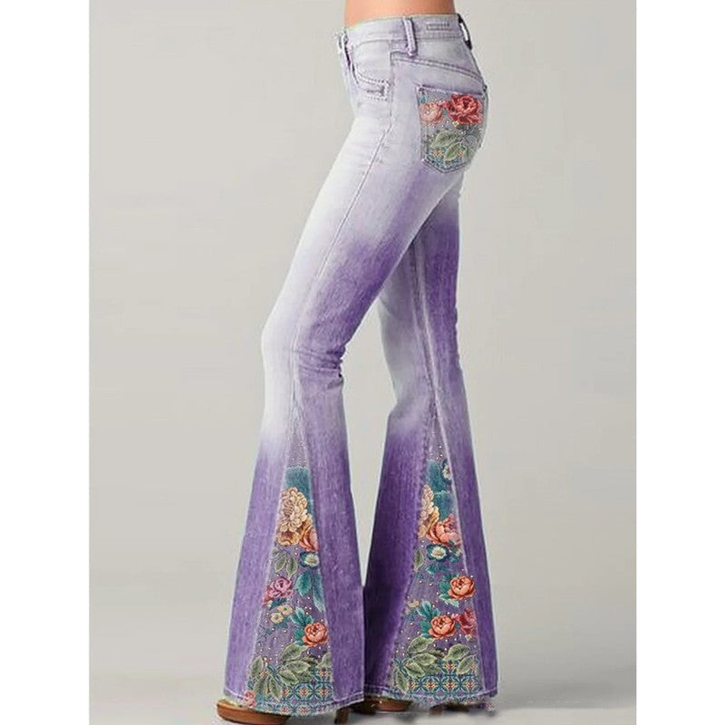 Jeans Femme à Patte d&
