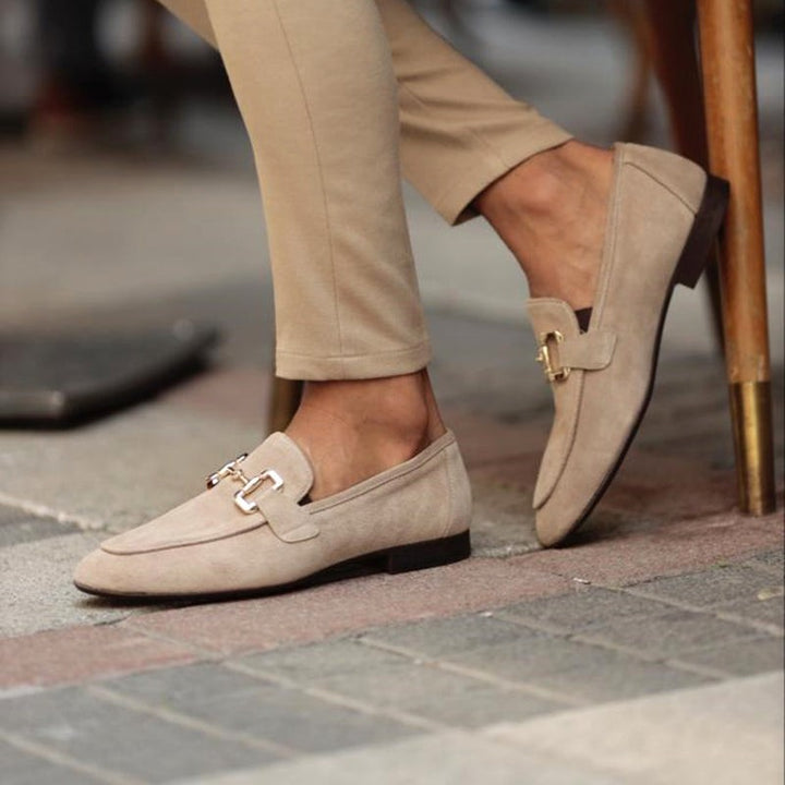Loafers homme à bride métallique - Silhouette structurée