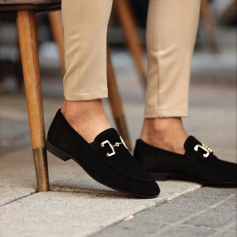 Loafers homme à bride métallique - Silhouette structurée