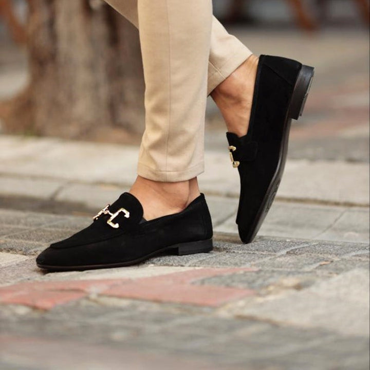 Loafers homme à bride métallique - Silhouette structurée