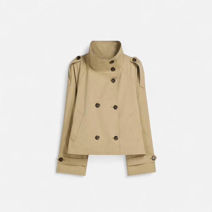 Manteau court ceinturé femme - Trois coloris