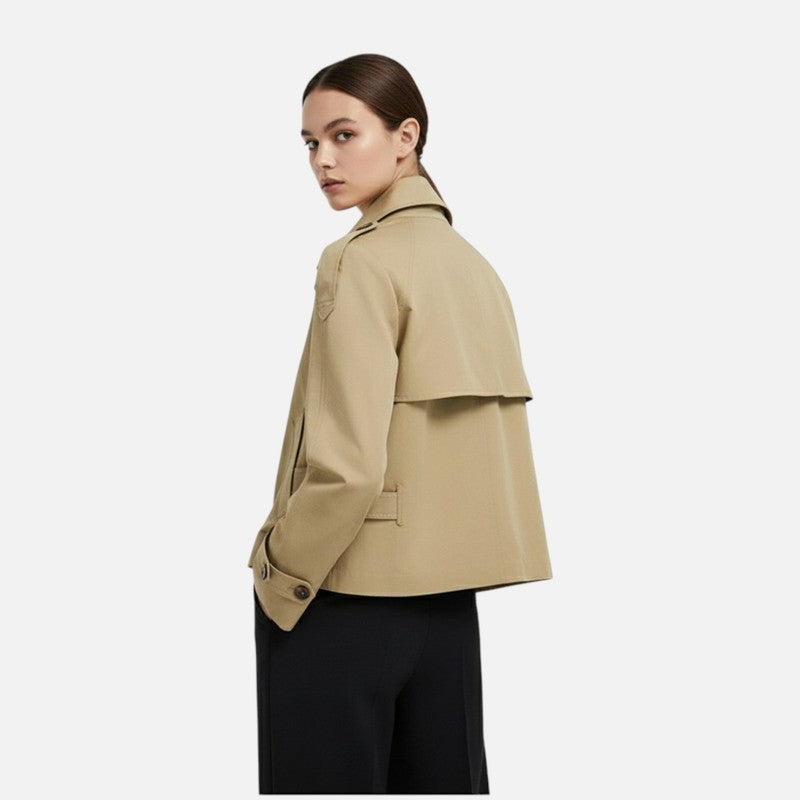 Manteau court ceinturé femme - Trois coloris