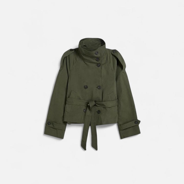 Manteau court ceinturé femme - Trois coloris