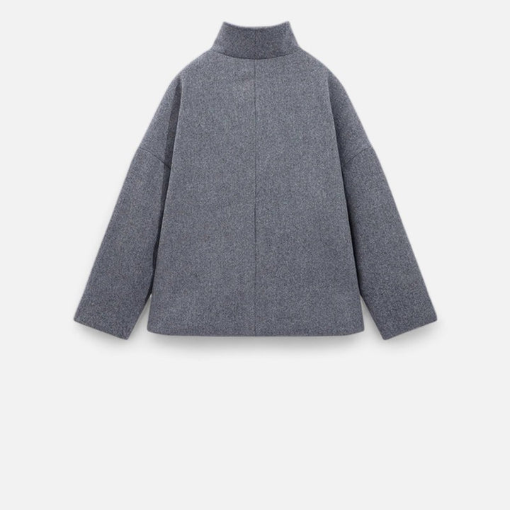 Manteau court oversize pour femme - Col structuré