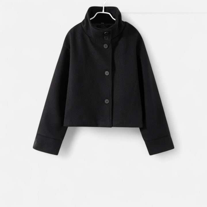 Manteau court oversize pour femme - Col structuré