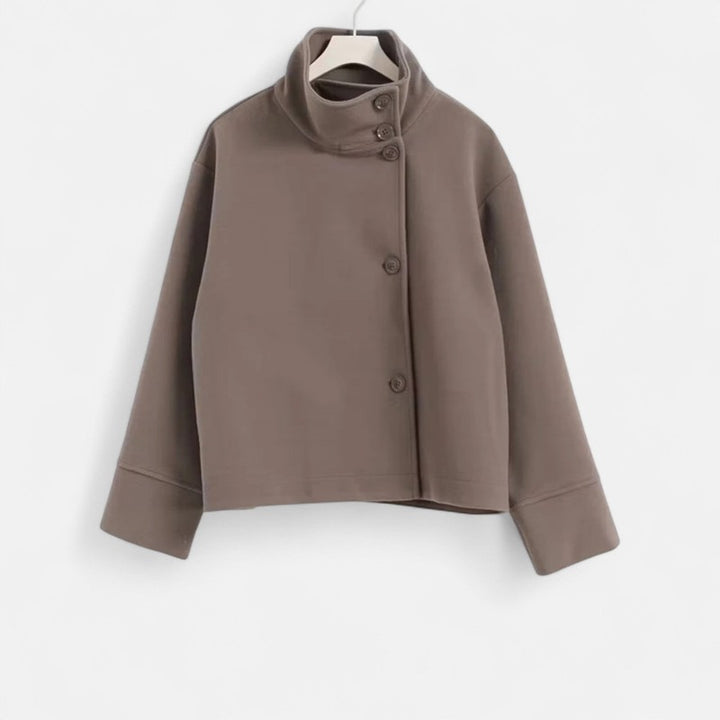 Manteau court oversize pour femme - Col structuré