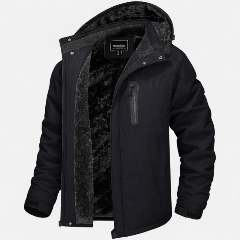 Manteau d’hiver pour homme avec doublure en polaire