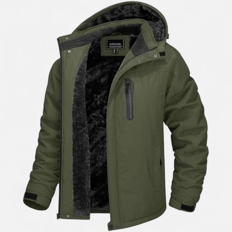 Manteau d’hiver pour homme avec doublure en polaire